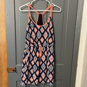 Patterned tank top dress